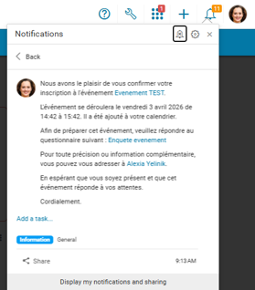Accédez aux notifications Image3