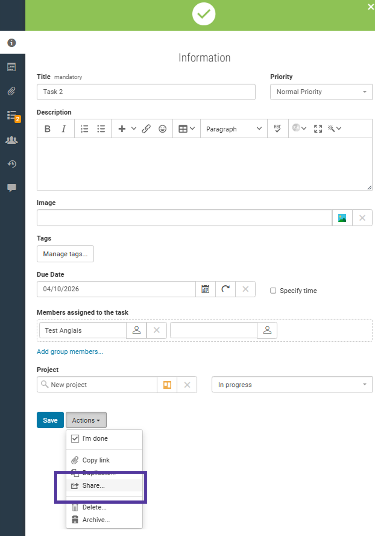 Projet de tâches Image16