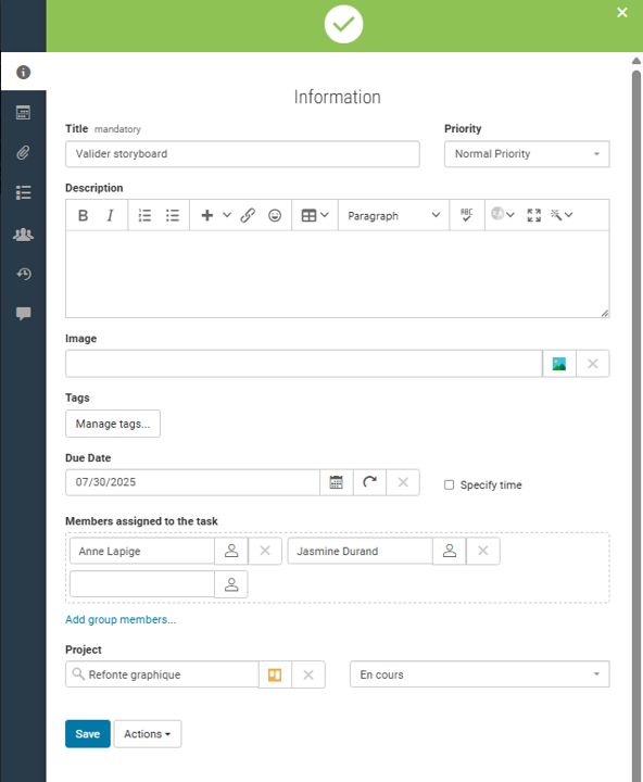 Projet de tâches Image7