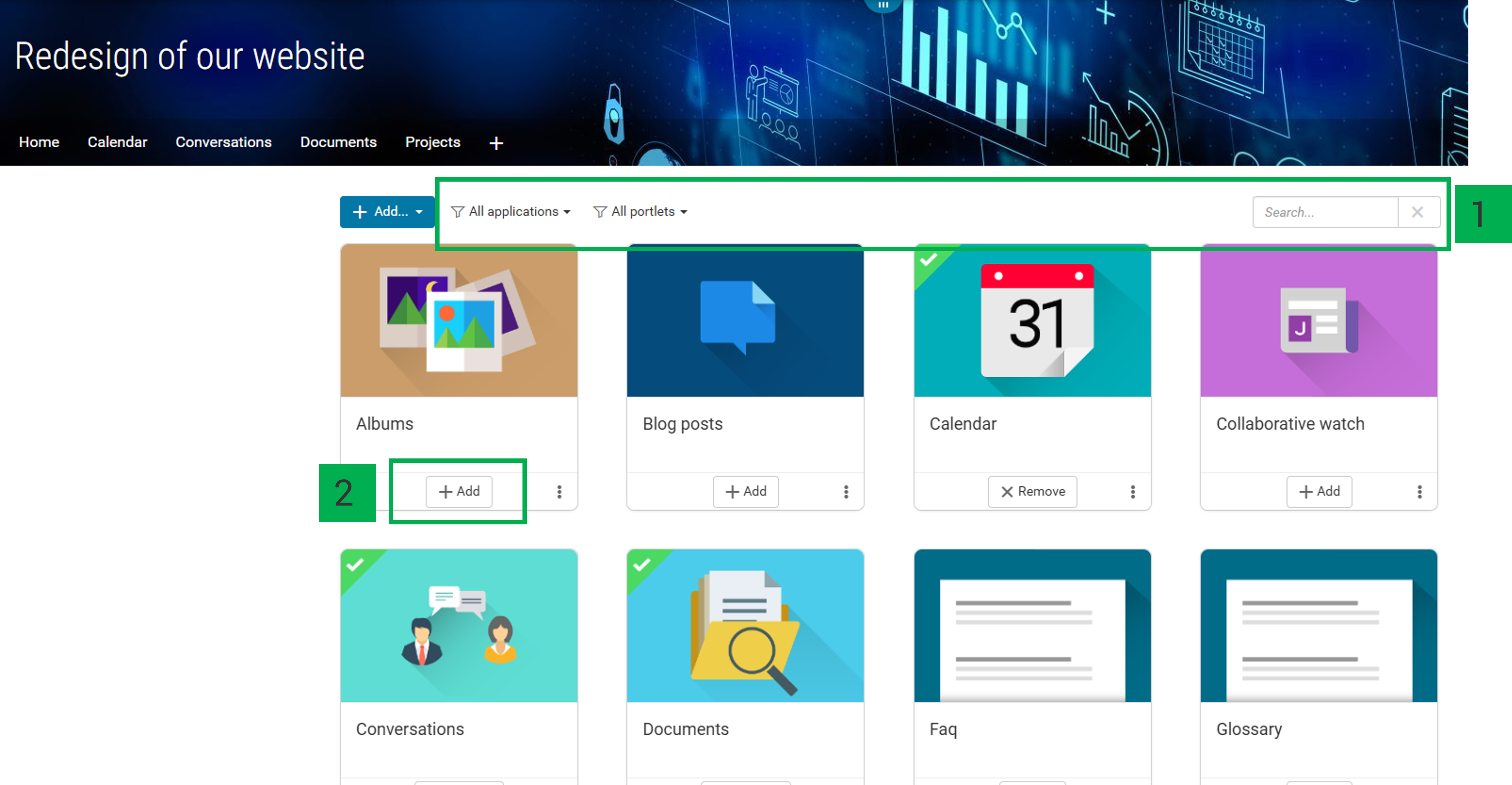 Ajoutez une application communauté Image2